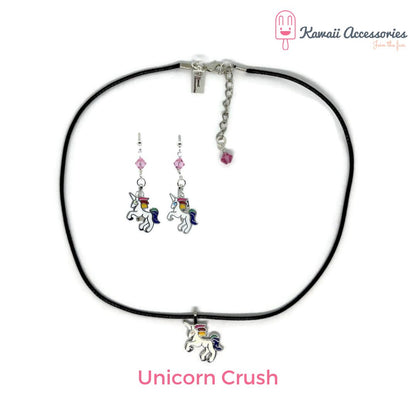 Sieradensets - verzilverd met RVS bedels - kawaii style