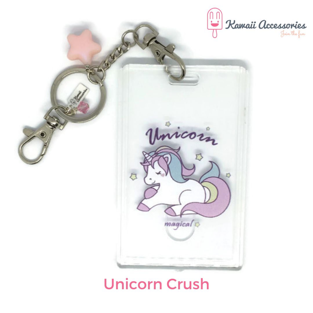 Kaarthouder - met sleutelhanger - Kawaii style