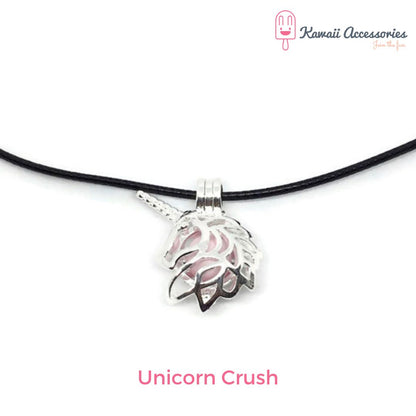 Ketting - verzilverde hanger met RVS bedel - Personaliseerbaar