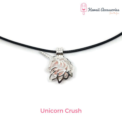 Ketting - verzilverde hanger met RVS bedel - Personaliseerbaar